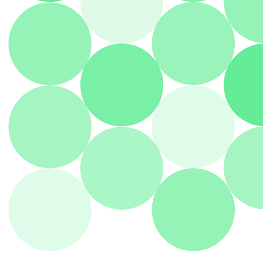 Green circles on dark background 
